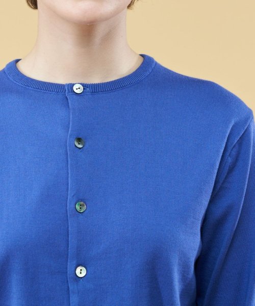 エクストラファインゲージコットン クルーネックカーディガン エクストラファインゲージコットン クルーネックカーディガン U1516235298(11583円)