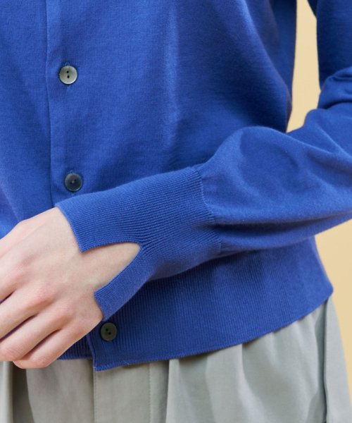 エクストラファインゲージコットン クルーネックカーディガン エクストラファインゲージコットン クルーネックカーディガン U1516235298(11583円)