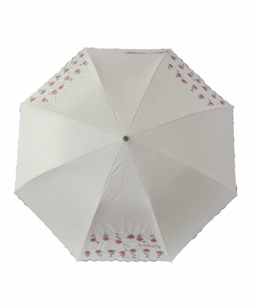 Jocomomola(ホコモモラ)/【UV・晴雨兼用】フラワー刺繍デザイン折りたたみ傘/img01