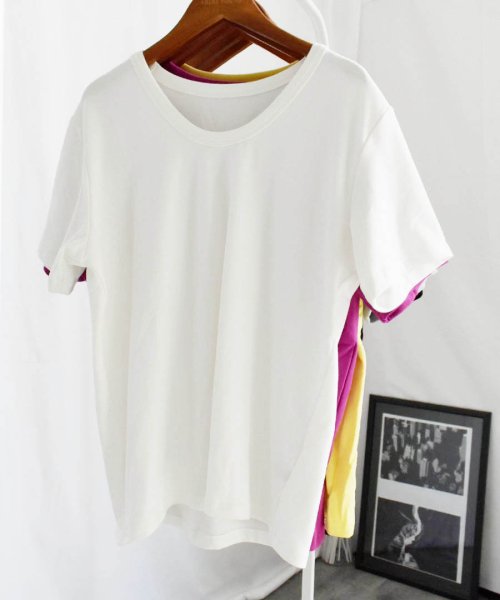 ARGO TOKYO(アルゴトウキョウ)/Stretch Cotton Color T－shirt 24064 コットンストレッチカラーTシャツ　Tシャツ　コットンT　半袖　カットソー　/img01