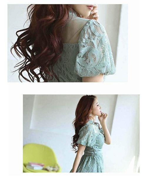 Rew-You(リューユ)/Ryuyu パーティードレス 袖付きドレス キャバドレス 体型カバー 半袖/img15