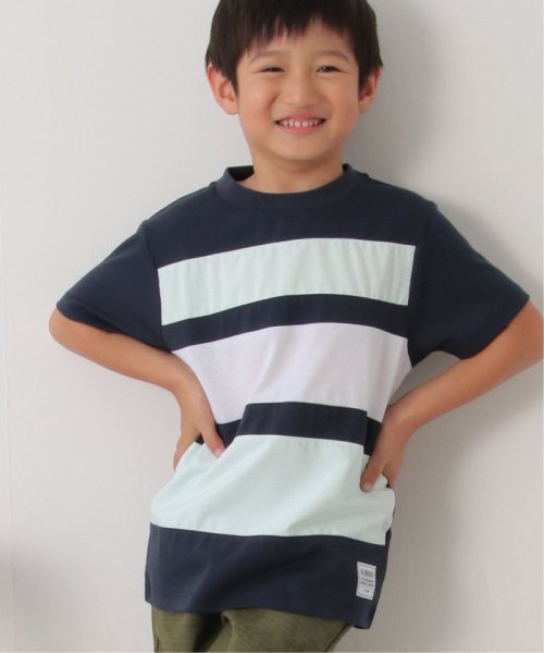 ikka kids(イッカ　キッズ)/布帛ボーダー切り替えTシャツ（120〜160cm）/img05