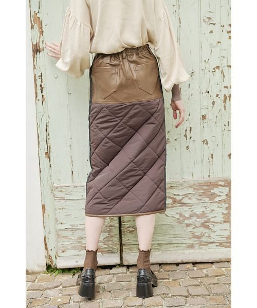 KOH.style(コースタイル)/ECO LETHERxQUILTING SKIRT/img02