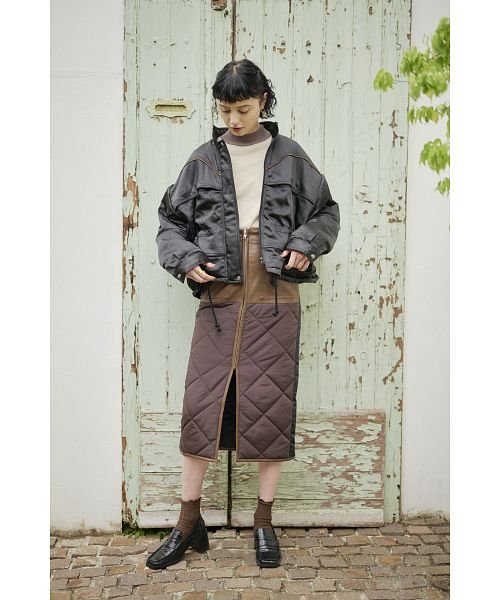 KOH.style(コースタイル)/ECO LETHERxQUILTING SKIRT/img04