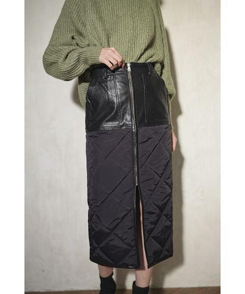 KOH.style(コースタイル)/ECO LETHERxQUILTING SKIRT/img06