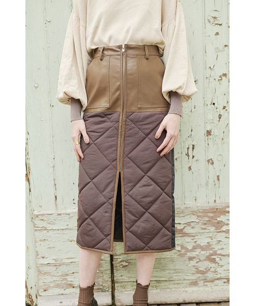KOH.style(コースタイル)/ECO LETHERxQUILTING SKIRT/img12