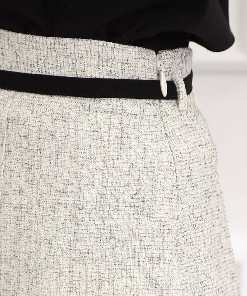 Couture Brooch(クチュールブローチ)/【きちんと見え、着映えスカート】サマーツィードフレアスカート/img26