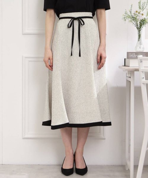Couture Brooch(クチュールブローチ)/【きちんと見え、着映えスカート】サマーツィードフレアスカート/img29
