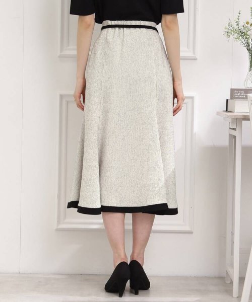 Couture Brooch(クチュールブローチ)/【きちんと見え、着映えスカート】サマーツィードフレアスカート/img31
