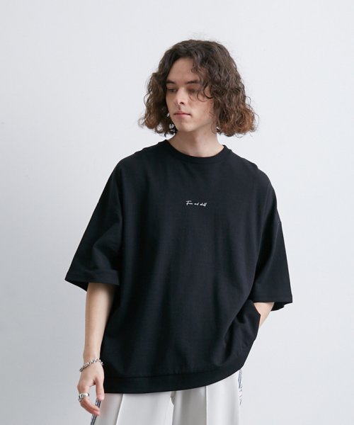 JUNRed(ジュンレッド)/2ポイントショートスリーブワイドTシャツ/img01