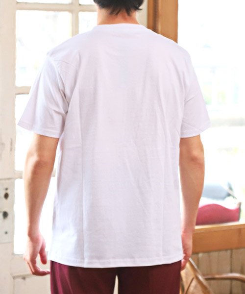 LUXSTYLE(ラグスタイル)/カレッジロゴプリント半袖Tシャツ/Tシャツ メンズ 半袖 カレッジロゴ プリント ワンポイント アメカジ/img01