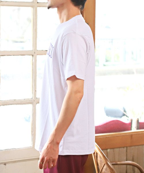 LUXSTYLE(ラグスタイル)/カレッジロゴプリント半袖Tシャツ/Tシャツ メンズ 半袖 カレッジロゴ プリント ワンポイント アメカジ/img02