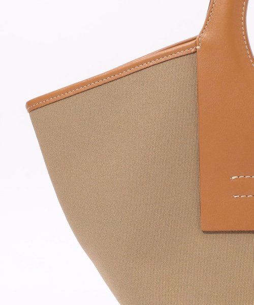 TOMORROWLAND GOODS(TOMORROWLAND GOODS)/HEREU CALA SMALL Leather－trimmed キャンバストートバッグ/img05