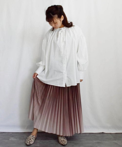 ARGO TOKYO(アルゴトウキョウ)/Discolor Accordion Pleats Skirt 222018 変色アコーデイオンプリーツスカート/img09