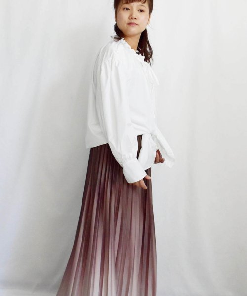 ARGO TOKYO(アルゴトウキョウ)/Discolor Accordion Pleats Skirt 222018 変色アコーデイオンプリーツスカート/img12