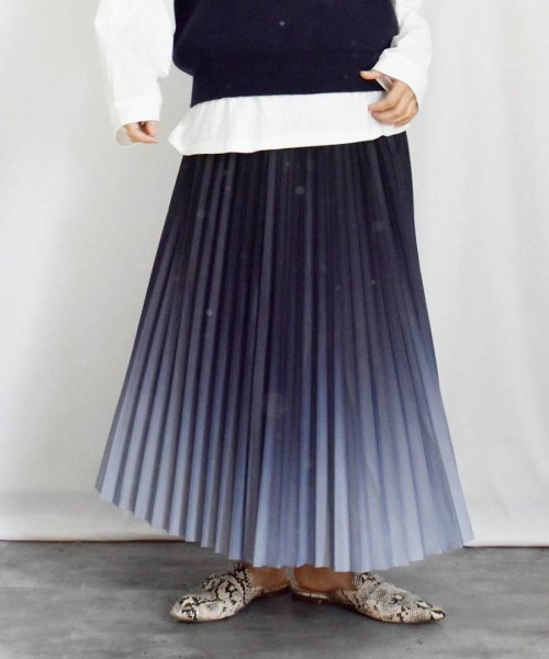 ARGO TOKYO(アルゴトウキョウ)/Discolor Accordion Pleats Skirt 222018 変色アコーデイオンプリーツスカート/img21