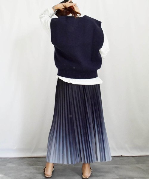 ARGO TOKYO(アルゴトウキョウ)/Discolor Accordion Pleats Skirt 222018 変色アコーデイオンプリーツスカート/img28