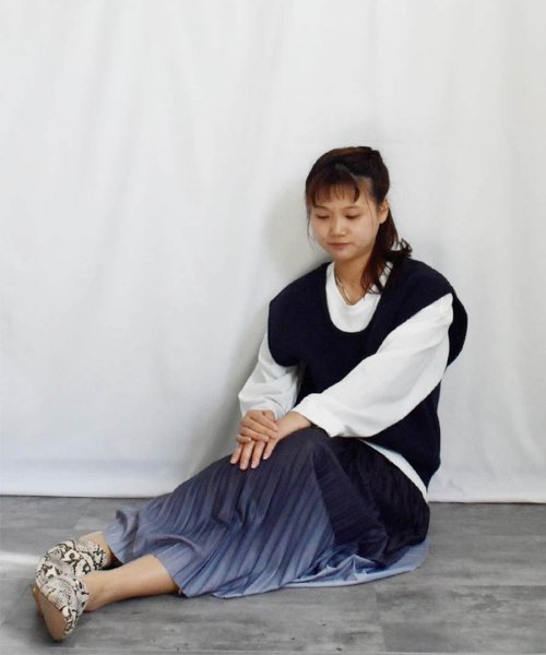 ARGO TOKYO(アルゴトウキョウ)/Discolor Accordion Pleats Skirt 222018 変色アコーデイオンプリーツスカート/img29