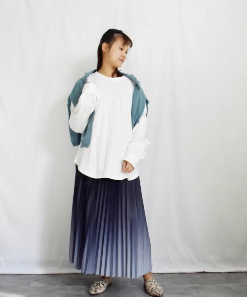 ARGO TOKYO(アルゴトウキョウ)/Discolor Accordion Pleats Skirt 222018 変色アコーデイオンプリーツスカート/img43