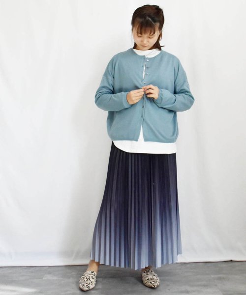 ARGO TOKYO(アルゴトウキョウ)/Discolor Accordion Pleats Skirt 222018 変色アコーデイオンプリーツスカート/img48
