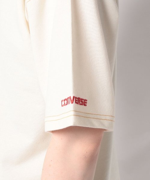 CONVERSE(コンバース)/【CONVERSE】 コンバース 袖ワンポイントロゴ ルーズシルエット半袖Tシャツ/ オーバーサイズ/ビッグシルエット/ベーシック/ユニセックス/img04