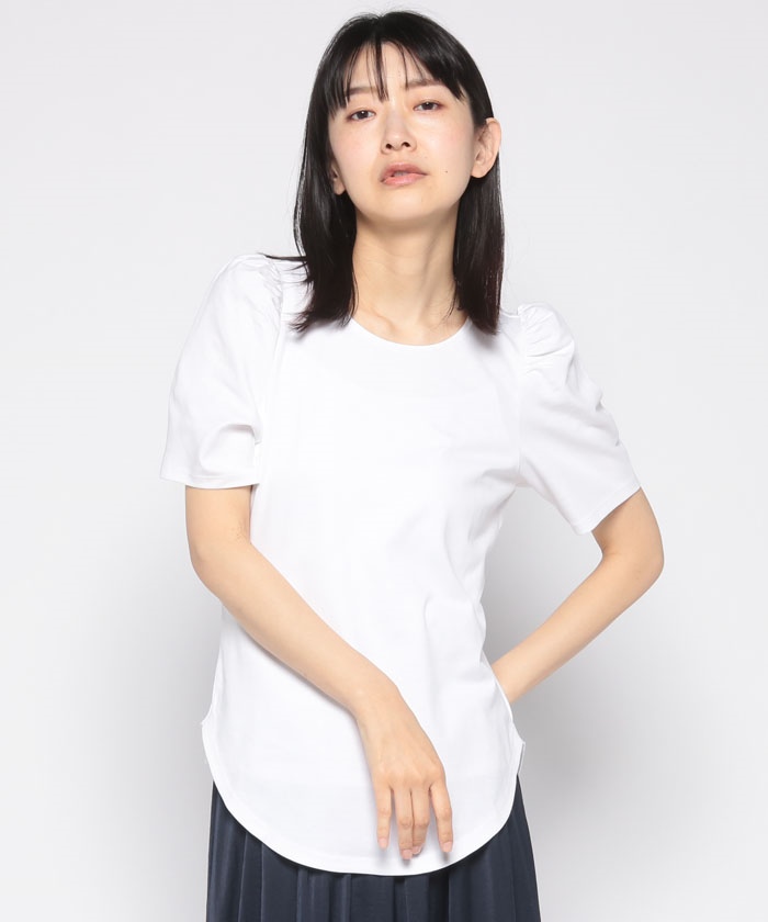 カットソー CLINTON KNIT N SS RUCHED