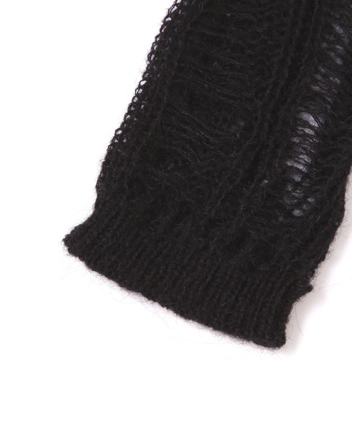 VOLTAGE CONTROL FILTER/ヴォルテージコントロールフィルター/Openwork Mohair Knit Armcover