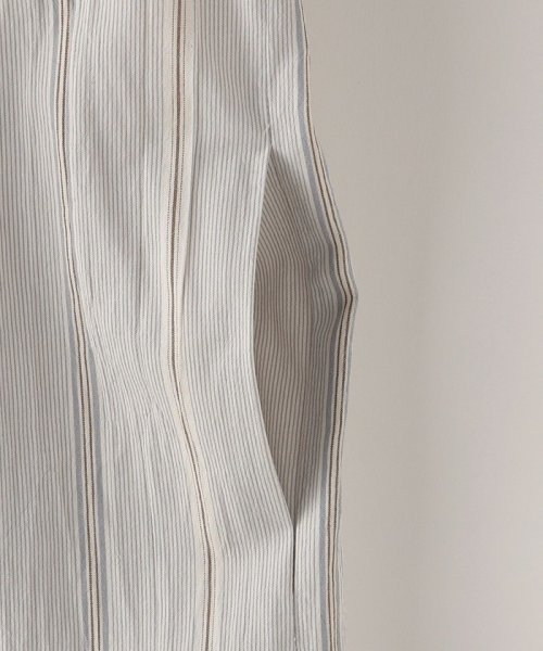 MOUN TEN.:160cm / オーガニック ストライプ ドレス TEN MOUN