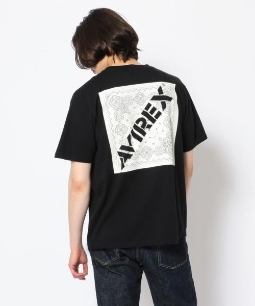 AVIREX(AVIREX)/バンダナプリント ボックスロゴ Tシャツ/BANDANA PRINT T－SHIRT/img19