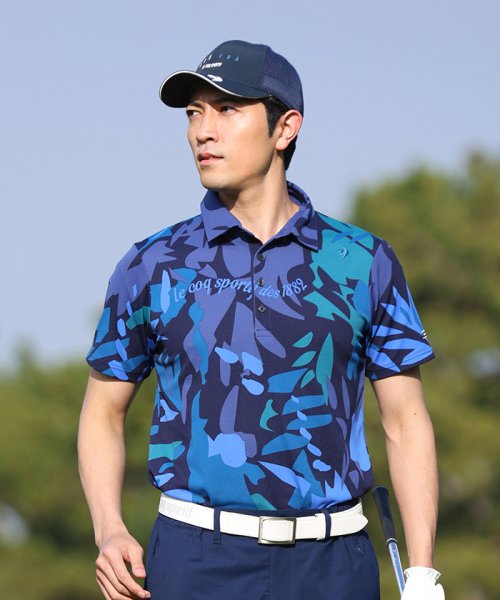 le coq sportif GOLF (ルコックスポルティフ（ゴルフ）)/EXcDRYボタニカル柄半袖シャツ (吸汗速乾/UV CUT(UPF15)/高速ドライ/EXcDRY D－Tec（エクシードライ　ディ【アウトレット】/img06