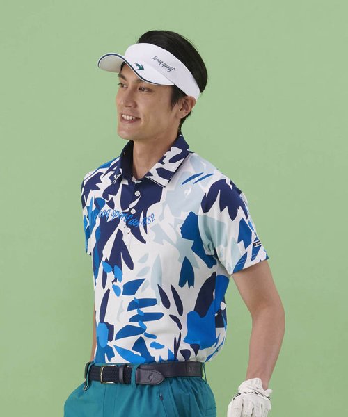 le coq sportif GOLF (ルコックスポルティフ（ゴルフ）)/EXcDRYボタニカル柄半袖シャツ (吸汗速乾/UV CUT(UPF15)/高速ドライ/EXcDRY D－Tec（エクシードライ　ディ【アウトレット】/img09