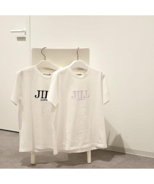 JILL by JILL STUART(ジル バイ ジル スチュアート)/シシュウロゴTシャツ　WEB限定カラー：バイカラー　ラベンダー/img32