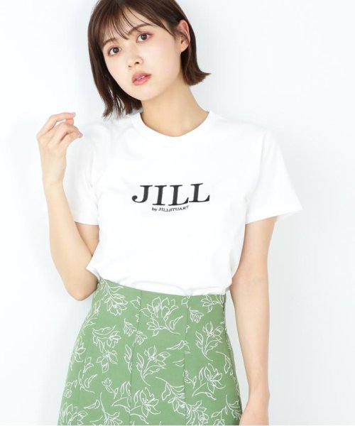 JILL by JILL STUART(ジル バイ ジル スチュアート)/シシュウロゴTシャツ　WEB限定カラー：バイカラー　ラベンダー/img40