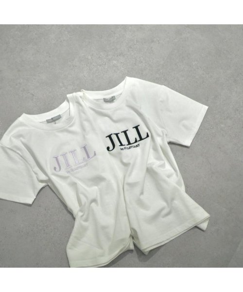 JILL by JILL STUART(ジル バイ ジル スチュアート)/シシュウロゴTシャツ　WEB限定カラー：バイカラー　ラベンダー/img43