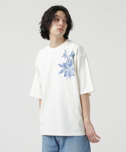nano・universe(ナノ・ユニバース)/LB.04/フラワープリント刺繍Tシャツ/img10