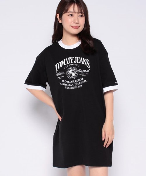 TOMMY JEANS(トミージーンズ)/オーバーサイズロゴリンガーTシャツワンピース/img09