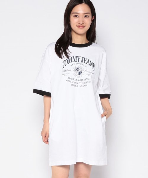 TOMMY JEANS(トミージーンズ)/オーバーサイズロゴリンガーTシャツワンピース/img10