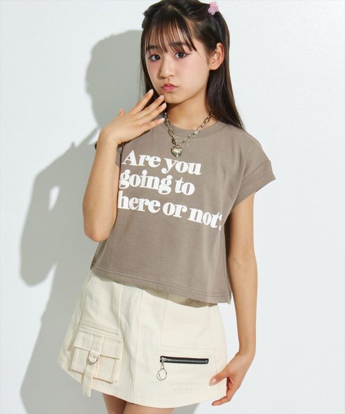 ANAP　GiRL(アナップガール)/クロップドメッセージTシャツ/img03