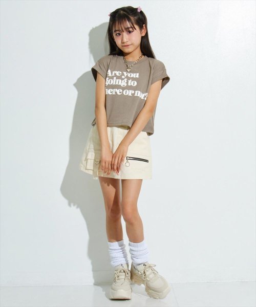 ANAP　GiRL(アナップガール)/クロップドメッセージTシャツ/img06