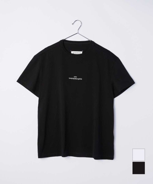 MAISON MARGIELA(メゾンマルジェラ)/メゾン マルジェラ MAISON MARGIELA S30GC0701 S22816 Tシャツ メンズ トップス 半袖 カットソー ディストーテッド ロゴT ク/img01