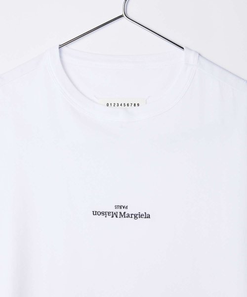 MAISON MARGIELA(メゾンマルジェラ)/メゾン マルジェラ MAISON MARGIELA S30GC0701 S22816 Tシャツ メンズ トップス 半袖 カットソー ディストーテッド ロゴT ク/img05