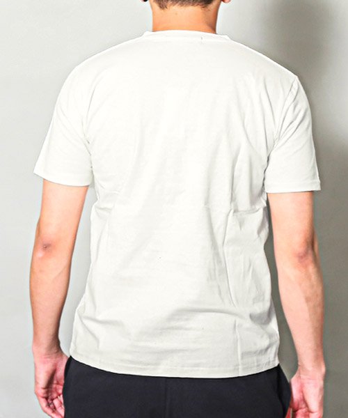LUXSTYLE(ラグスタイル)/ADMIX(アドミックス)2枚セットVネックTシャツ/Tシャツ メンズ 半袖 Vネック ポケットTシャツ 2点セット 無地 ロゴ/img01