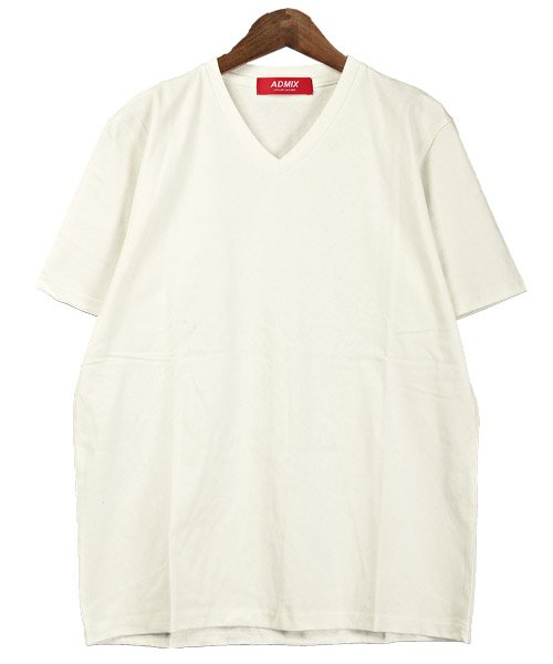 LUXSTYLE(ラグスタイル)/ADMIX(アドミックス)2枚セットVネックTシャツ/Tシャツ メンズ 半袖 Vネック ポケットTシャツ 2点セット 無地 ロゴ/img09