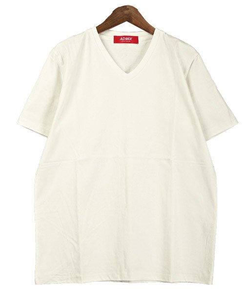 LUXSTYLE(ラグスタイル)/ADMIX(アドミックス)2枚セットVネックTシャツ/Tシャツ メンズ 半袖 Vネック ポケットTシャツ 2点セット 無地 ロゴ/img11