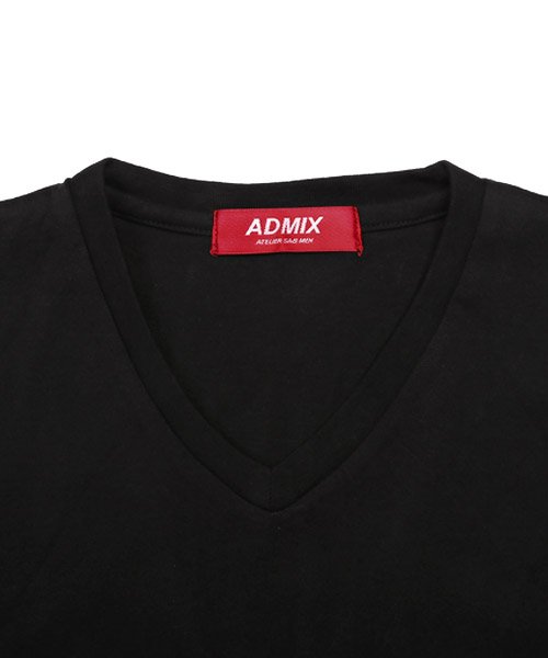 LUXSTYLE(ラグスタイル)/ADMIX(アドミックス)2枚セットVネックTシャツ/Tシャツ メンズ 半袖 Vネック ポケットTシャツ 2点セット 無地 ロゴ/img22