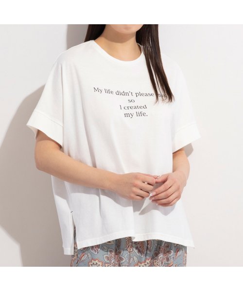 MISSEL(ミゼール)/ワイドシルエット・メッセージTシャツ/img05