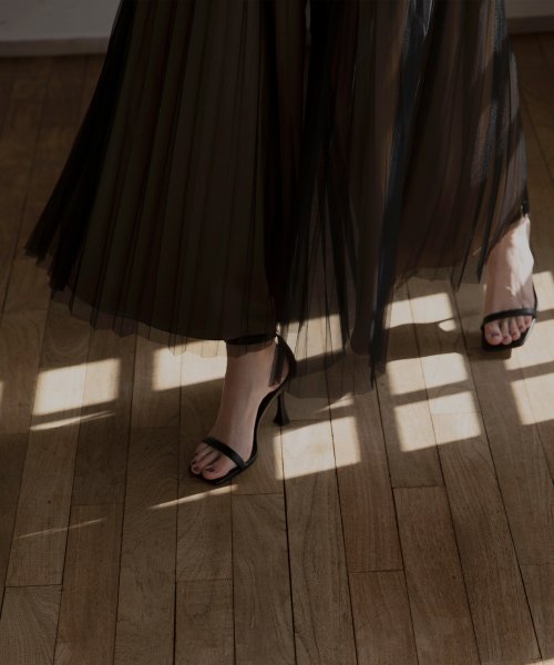 MIELI INVARIANT(ミエリ インヴァリアント)/Tulle Layer Pleat Pants/img06