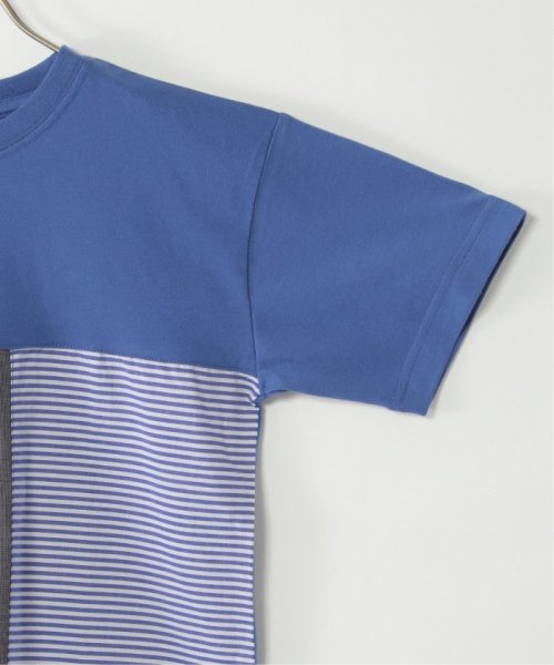 ikka kids(イッカ　キッズ)/ストライプ布帛切り替えTシャツ（120〜160cm）/img02