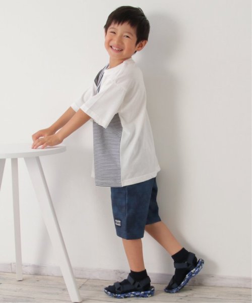 ikka kids(イッカ　キッズ)/ストライプ布帛切り替えTシャツ（120〜160cm）/img05