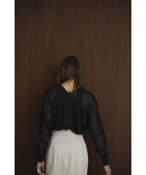 CLANE(クラネ)/W FACE CENTER LINE SHEER CARDIGAN/img05